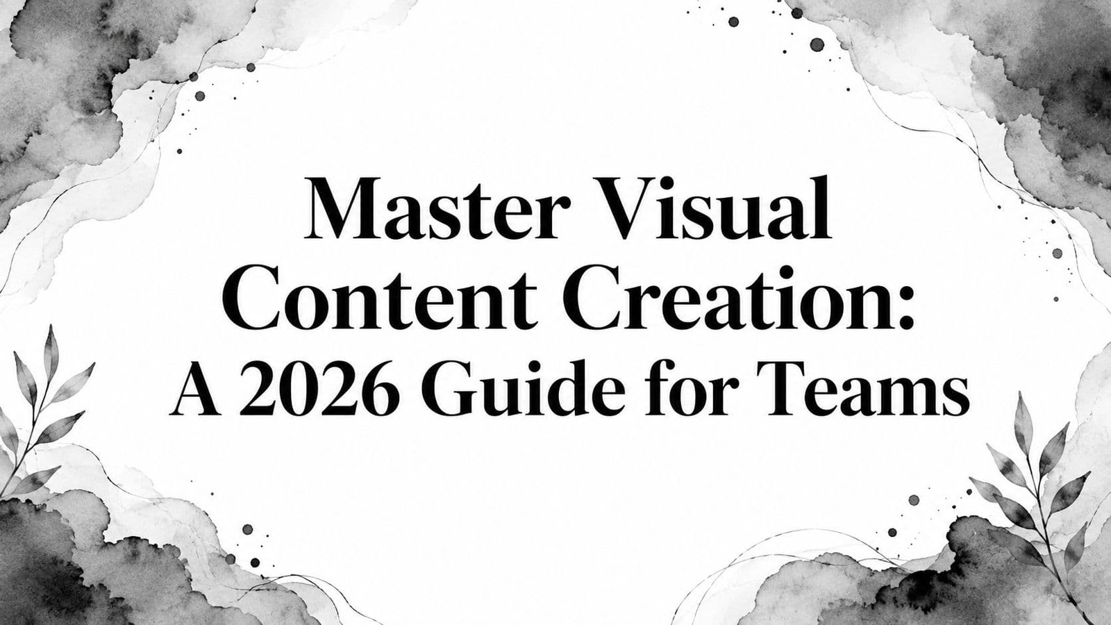 Visual Content Creation: A 6-Stage Workflow for Teams (2026)